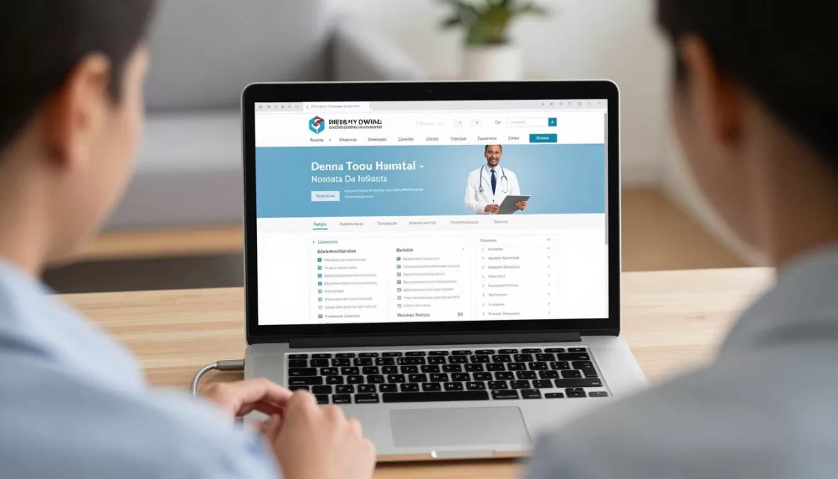 Patient researching hospital options