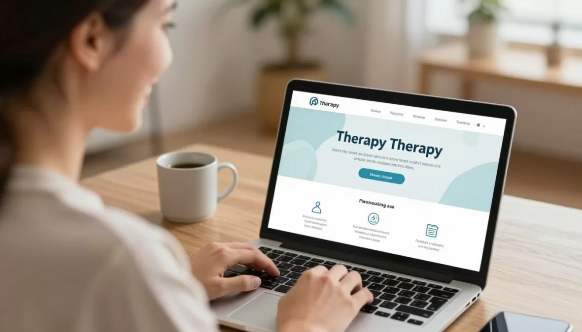 Person feeling hopeful about starting online therapy journey