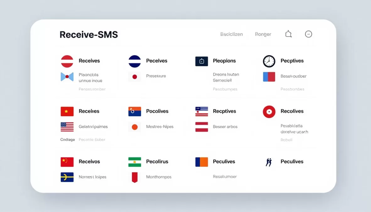 Receive-SMSS website showing available free phone numbers