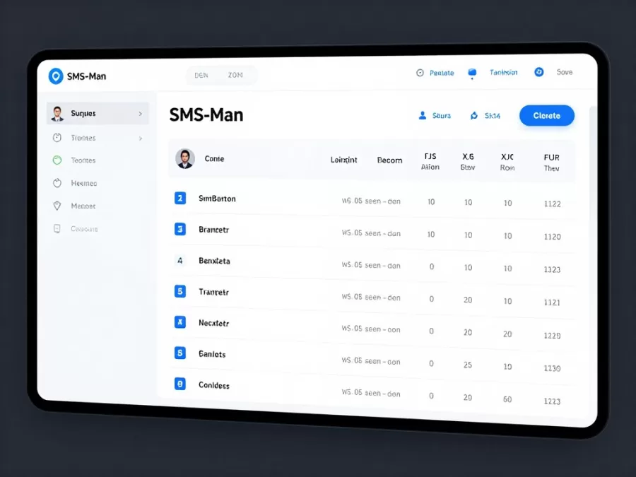 SMS-Man team management interface