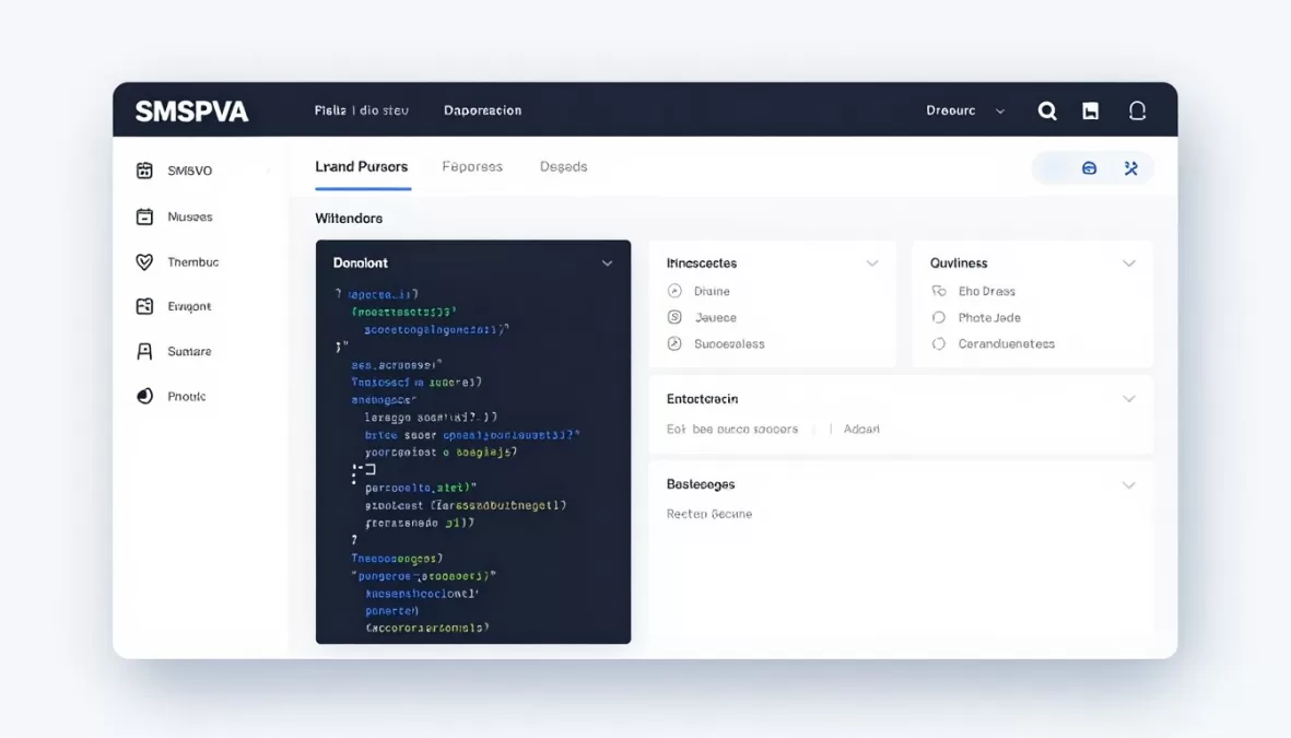 SMSPVA API documentation and dashboard