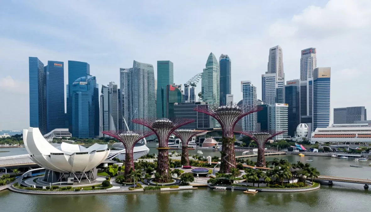 Singapore safe modern cityscape Marina Bay