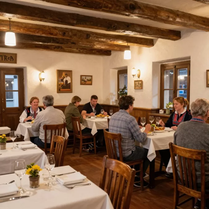 Slovenian cuisine and wine culture showing quality of life