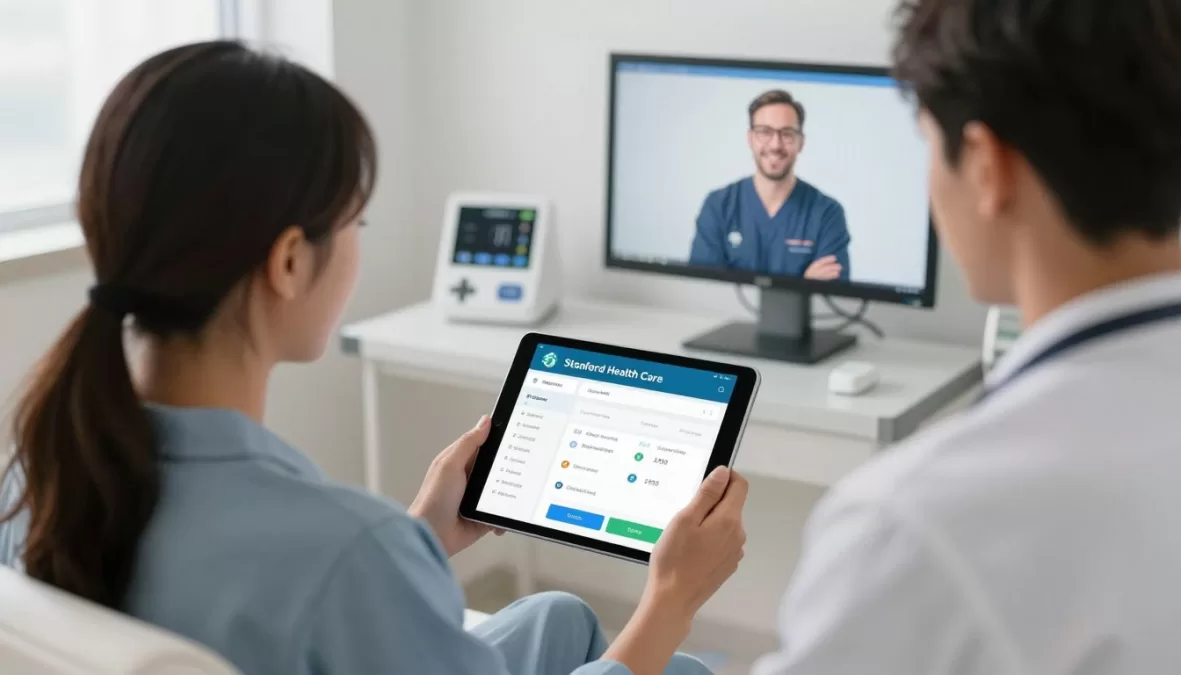 Stanford Health Care patient using digital health technology