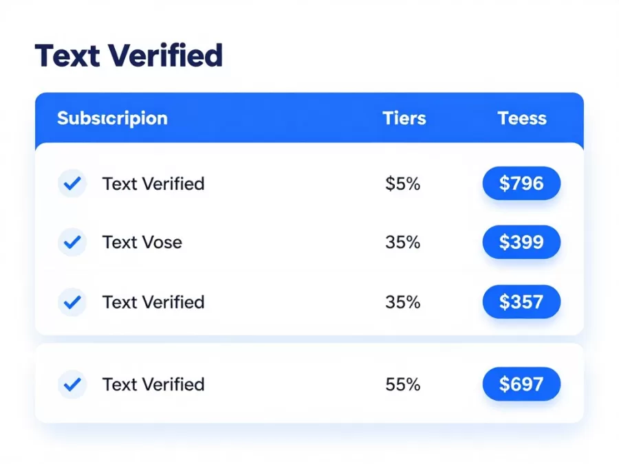 TextVerified pricing plans comparison