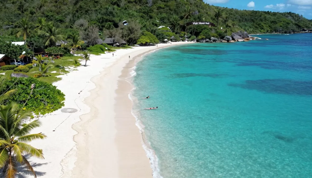 Trunk Bay U.S. Virgin Islands white sand beach snorkeling trail coral reefs