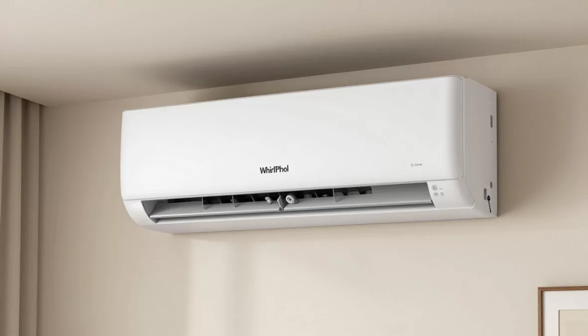 Whirlpool air conditioner with IntelliSense technology and smart cooling features