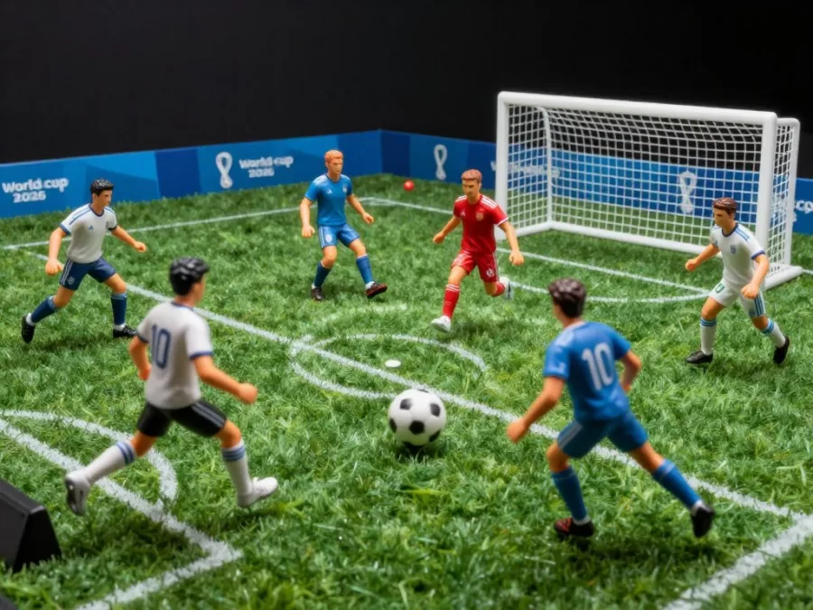 World Cup 2026 Ballers Series figures in action play scenario