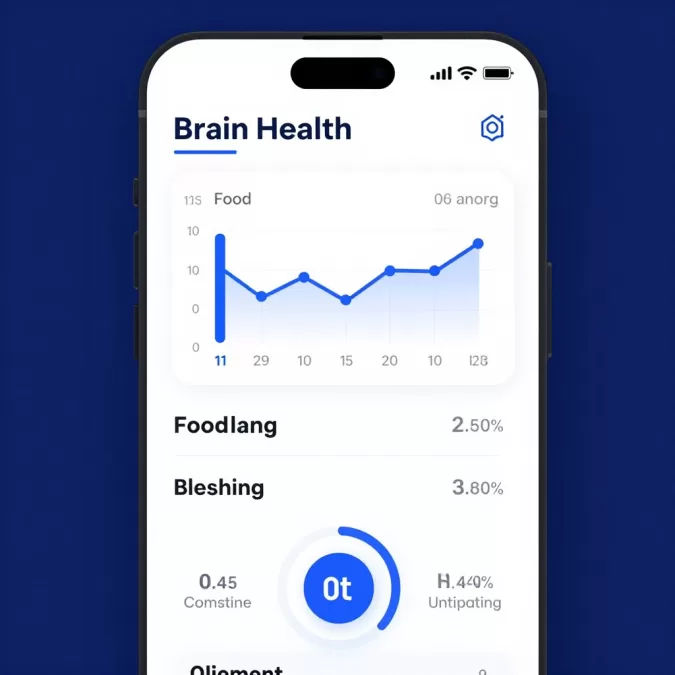 brain health progress tracker showing cognitive wellness journey monitoring tools