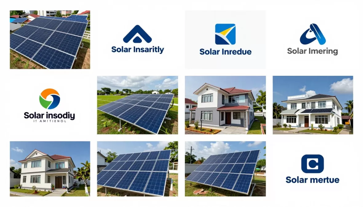 collage of top solar installer Philippines company logos and installations