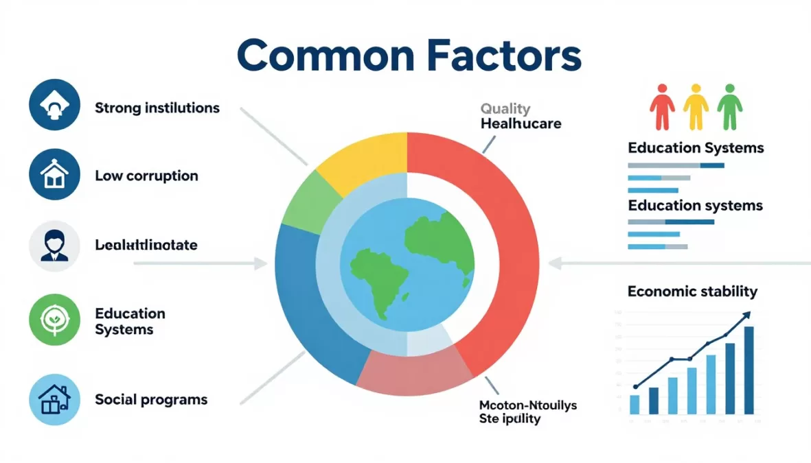 common factors safest countries comparison