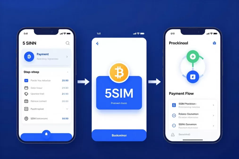 cryptocurrency payment process on 5SIM