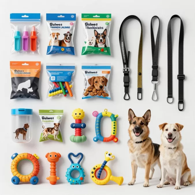 dog training supplies and interactive toys collection
