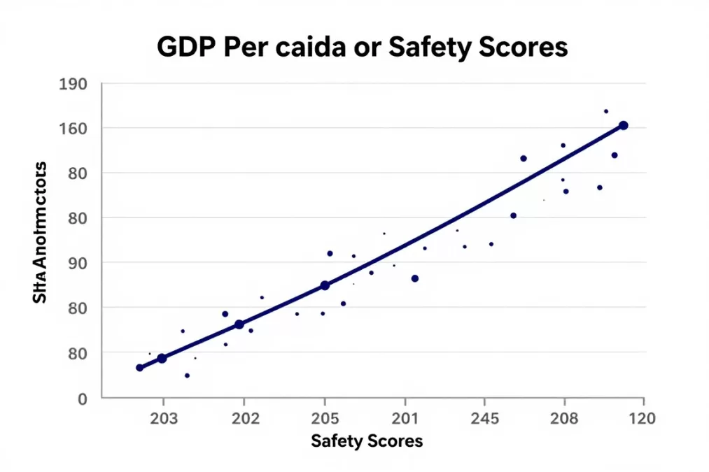 economic prosperity safety correlation graph