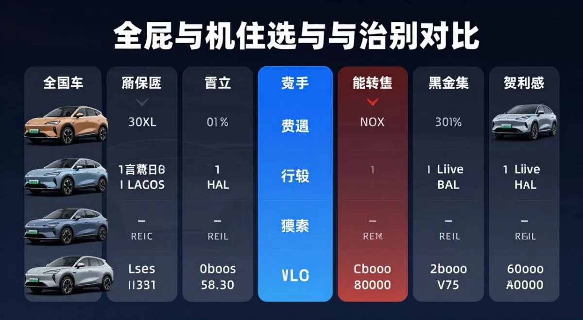 electric cars comparison visualization