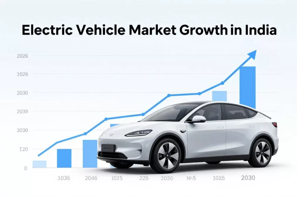 electric vehicle market growth chart