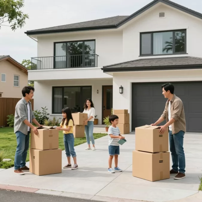 expatriate family settling in safe country