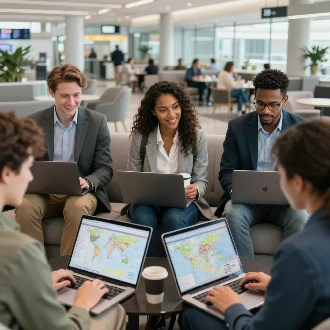 international travelers researching safe destinations