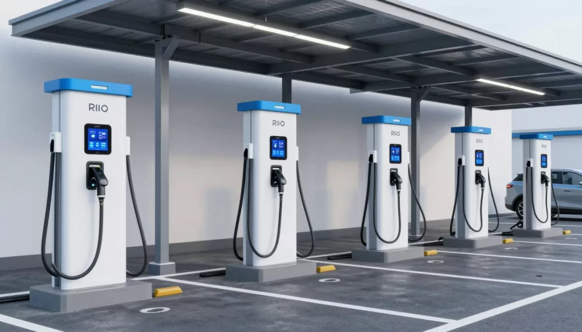 modern electric vehicle charging station network