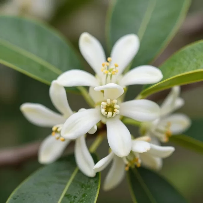 orange blossom flowers white fragrance ingredient natural