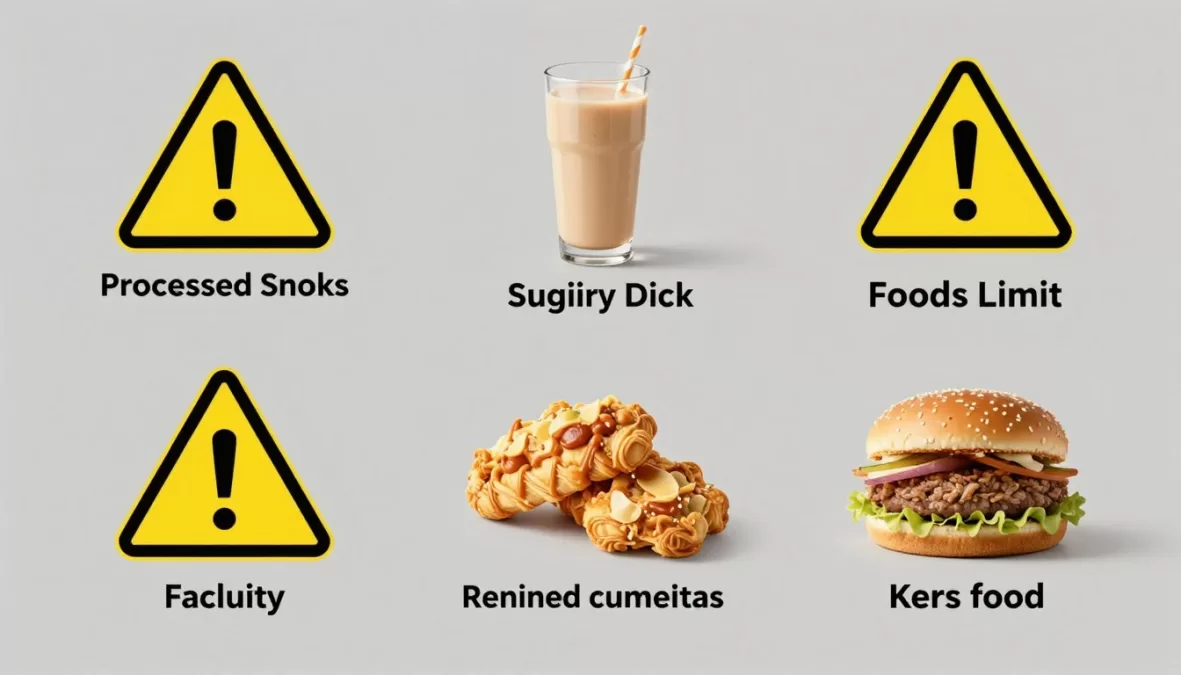 processed foods and sugary items to avoid for optimal brain health
