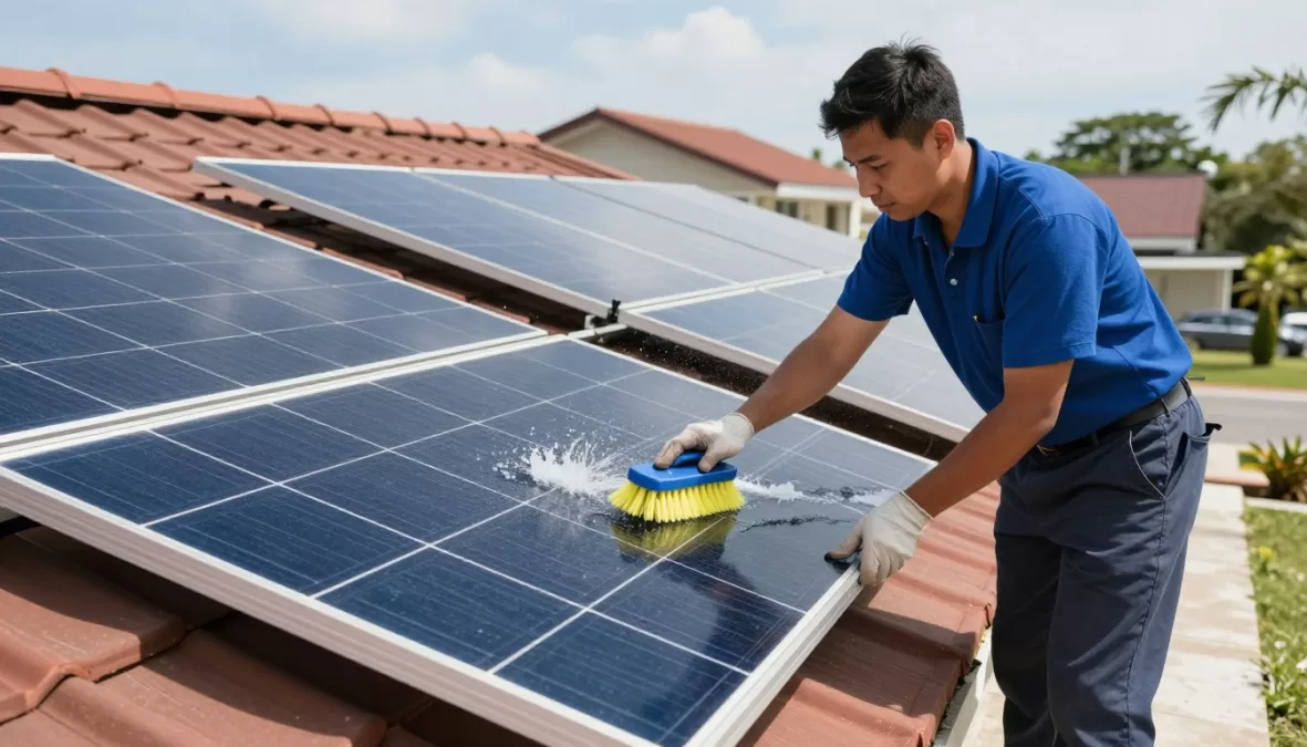 solar panel cleaning and maintenance in Philippines