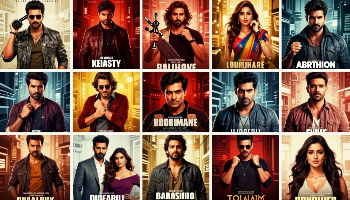 top 10 bollywood movies 2025 collage featuring movie posters