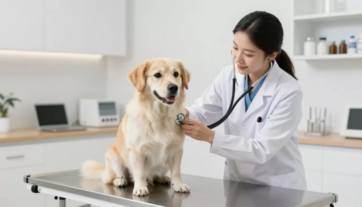 veterinary care and health checkup for dogs