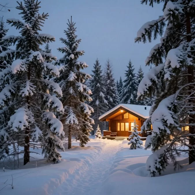 winter snow landscape cozy rich perfume inspiration