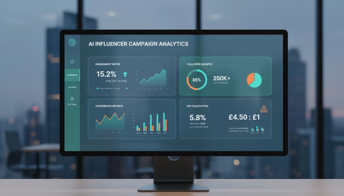 AI influencer analytics dashboard