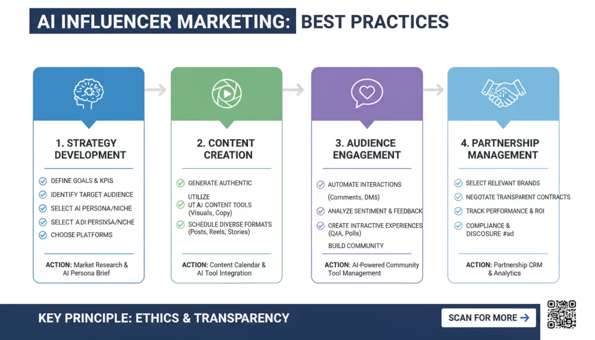 AI influencer best practices guide visual