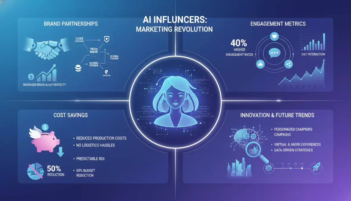 AI influencer marketing impact visualization