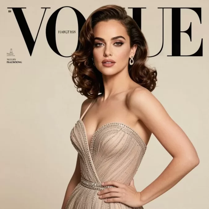 Ana de Armas glamorous portrait highlighting classic beauty