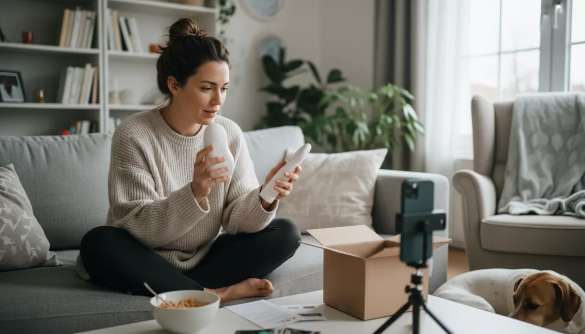Authentic influencer content building trust with audiences