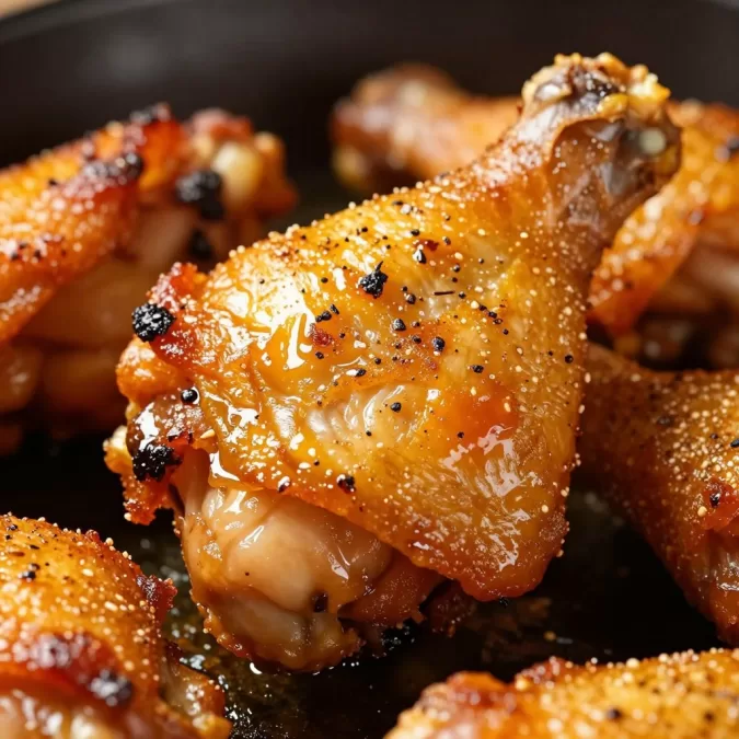 Chicken thigh with crispy golden skin