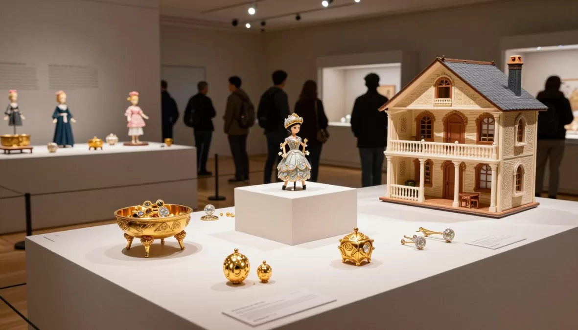 Collection of most expensive toys displayed together in prestigious museum exhibition