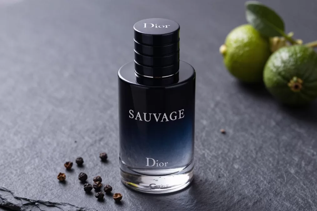 Dior Sauvage bottle with magnetic cap and signature design