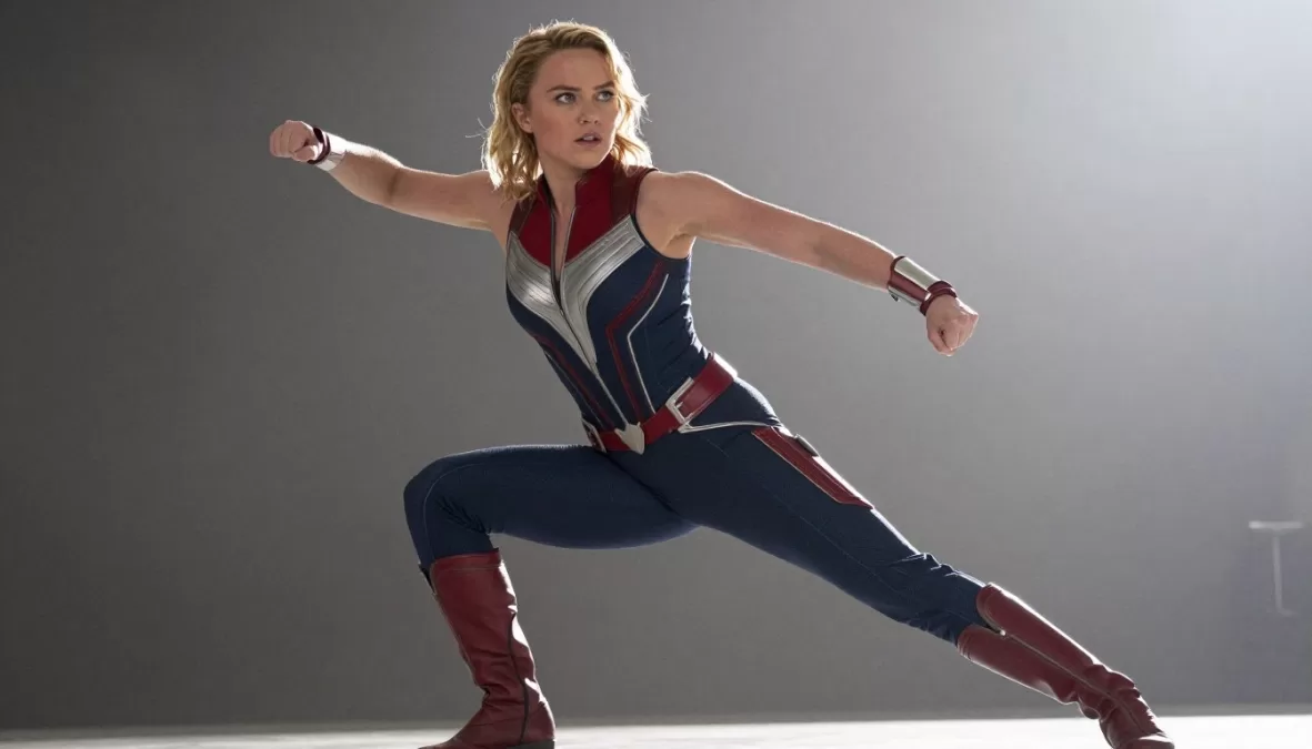 Florence Pugh in action role showcasing versatility and strength