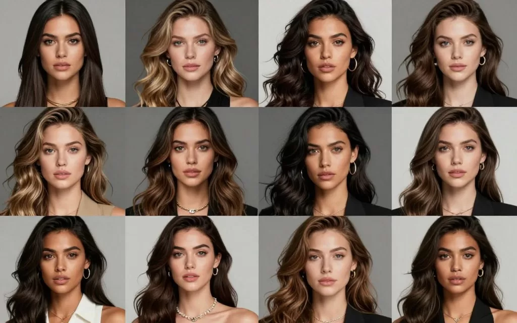 Hollywood beauty evolution showing diverse actress portraits from 2026