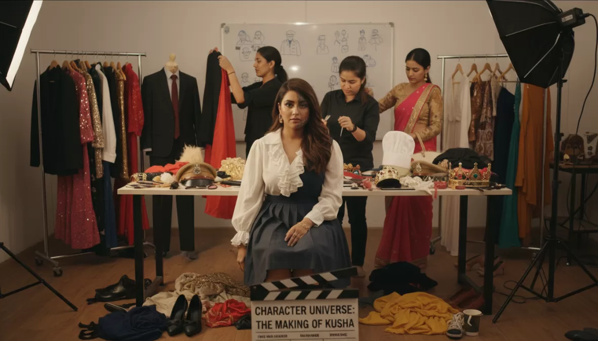 Kusha Kapila creating comedy character sketches