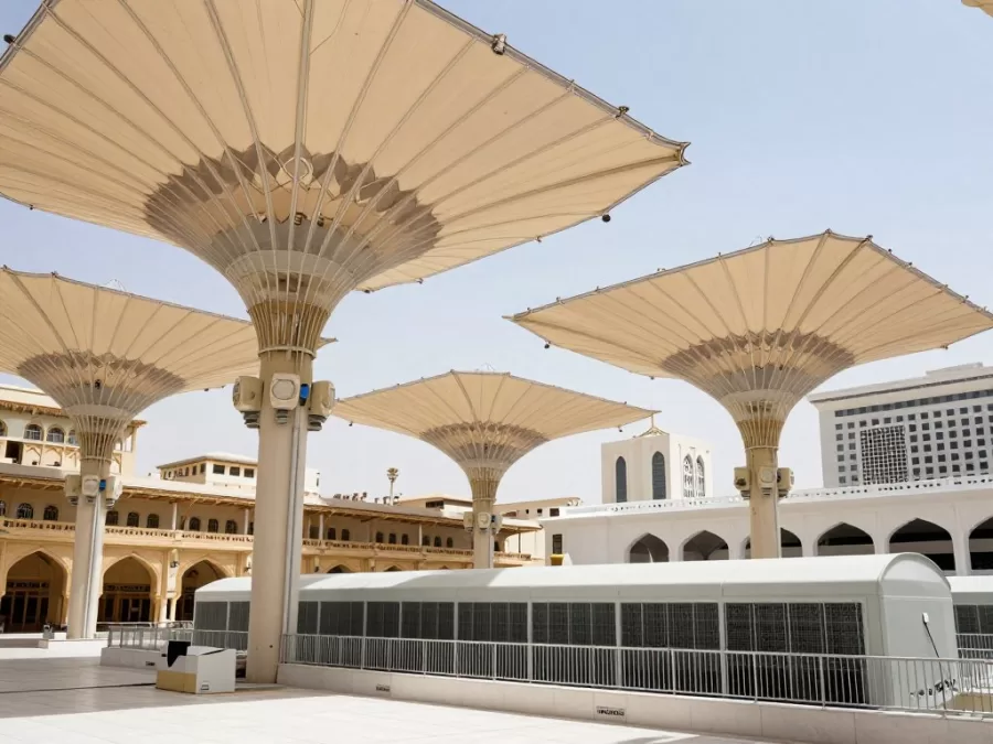 Modern cooling infrastructure installed in Mecca for pilgrim safety