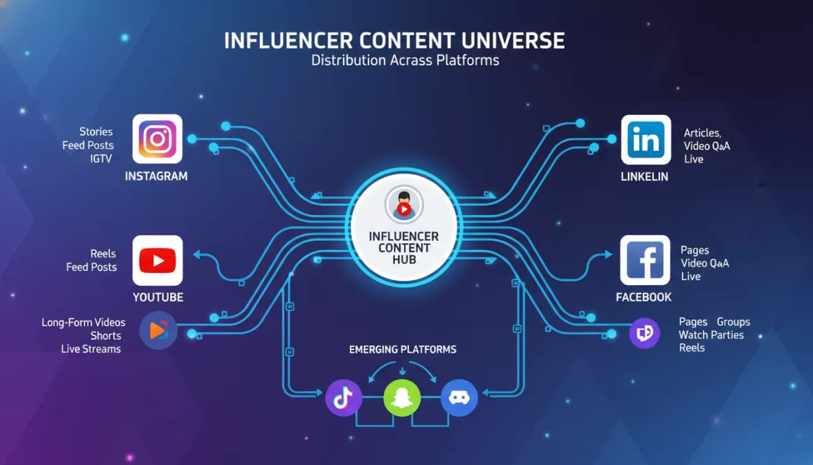Multi-platform content strategy for influencers