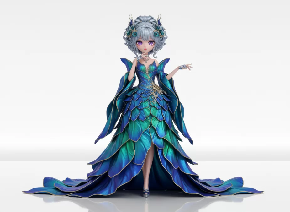 Noonoouri virtual fashion influencer portrait