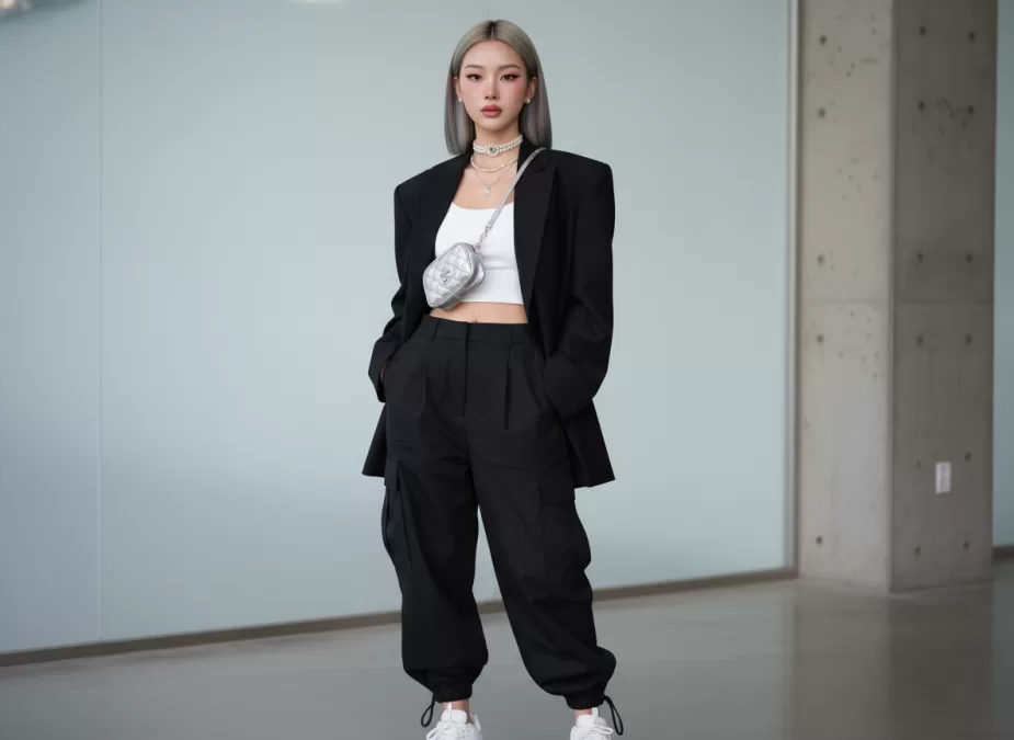 Rozy Korean virtual influencer portrait