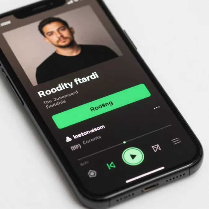 Spotify podcast player interface showing playback speed controls