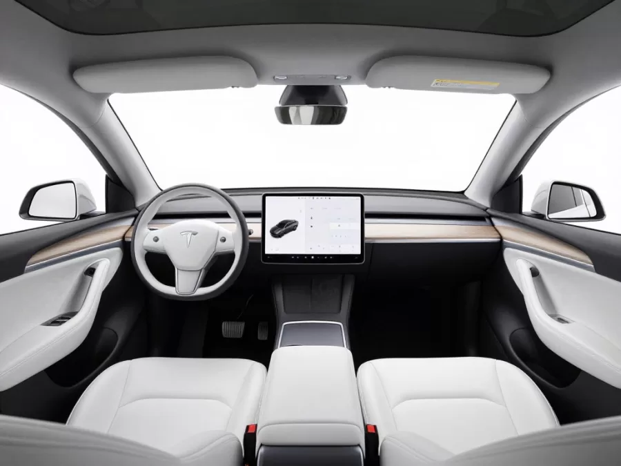 Tesla Model Y spacious interior and dashboard
