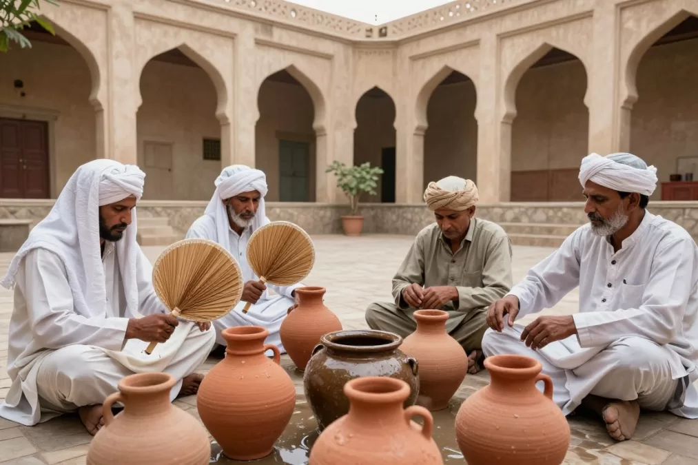 Traditional cooling methods used in Jacobabad during heat waves