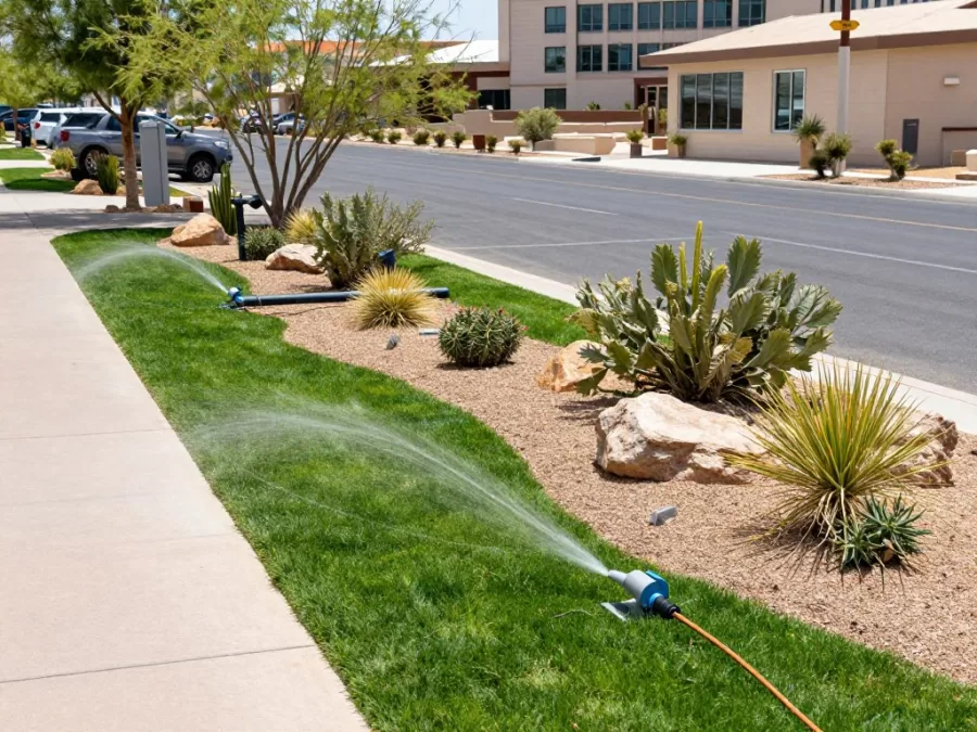 Water conservation measures in Las Vegas desert landscaping