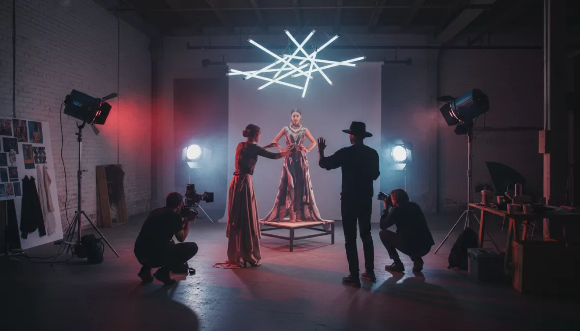 artistic content creation scene