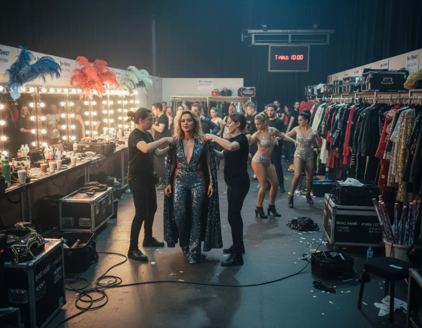 concert backstage content